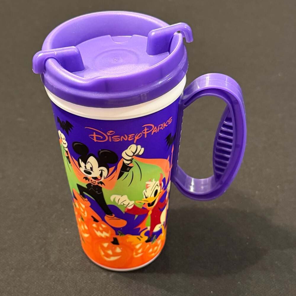 Disney Parks 2018 Happy Halloween Mickey & Friends Refillable Souvenir Mug 16oz